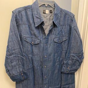 Soft denim Saks denim shirt / tunic